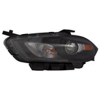 Replacement Black Driver Side Halogen Headlight Lens/Housing w/o Logo