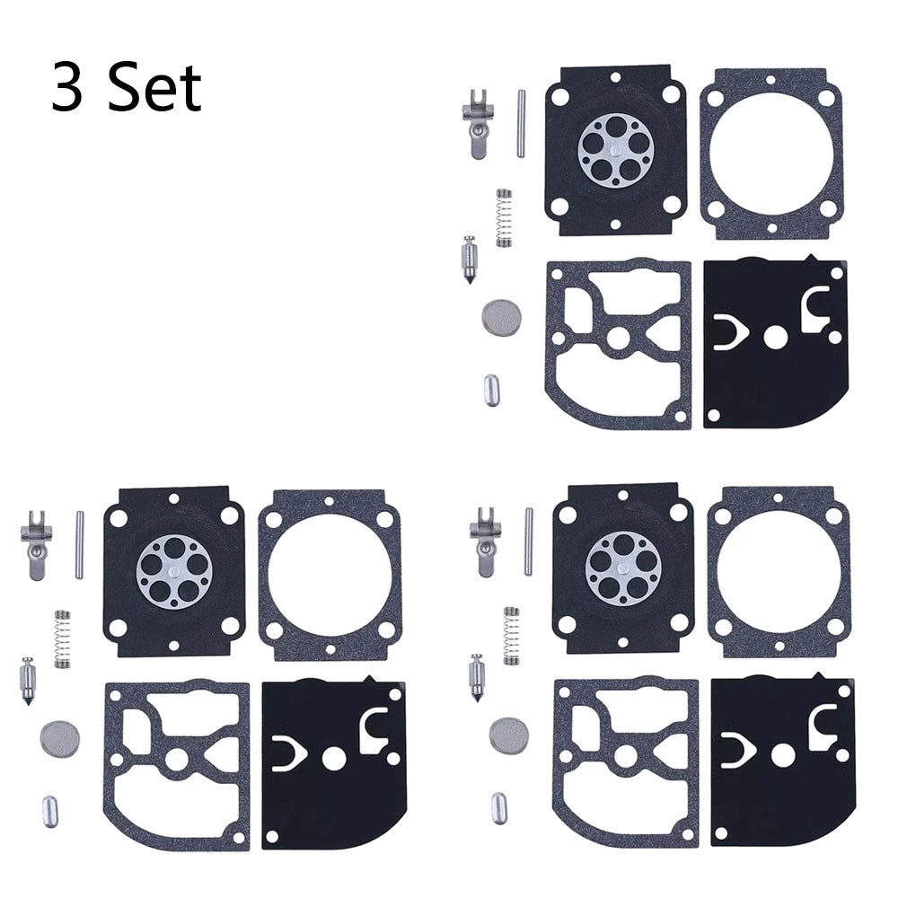 Set of 3 Carburetor Repair Kits for STIHL BG66 BG86 (RB-155 RB-164)