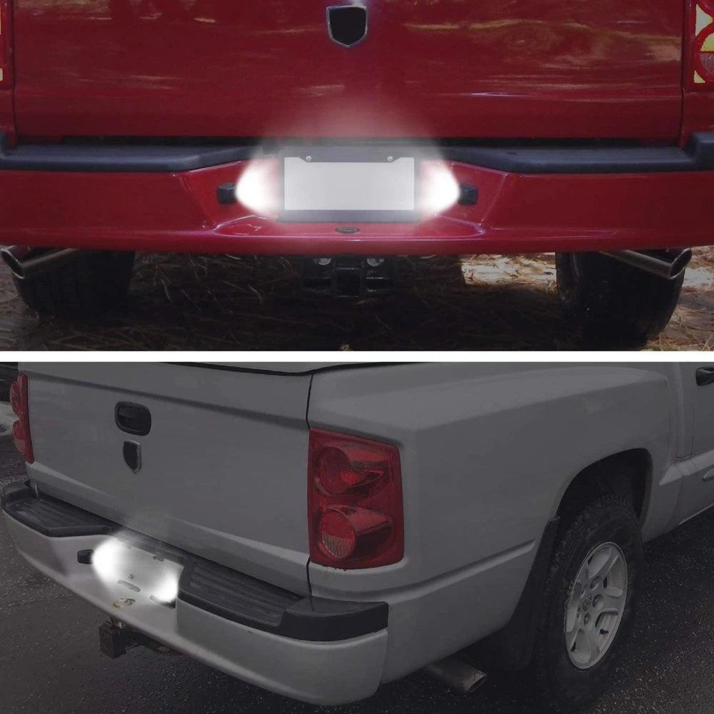 Bright Super White LED License Plate Lights for Dodge Dakota (1997–2011)