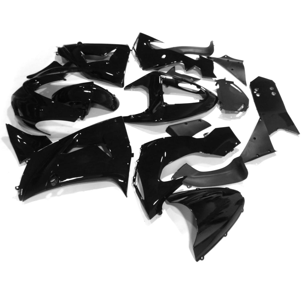 ABS Fairing Kit for Kawasaki Ninja ZX10R (2006–2007) Glossy Black