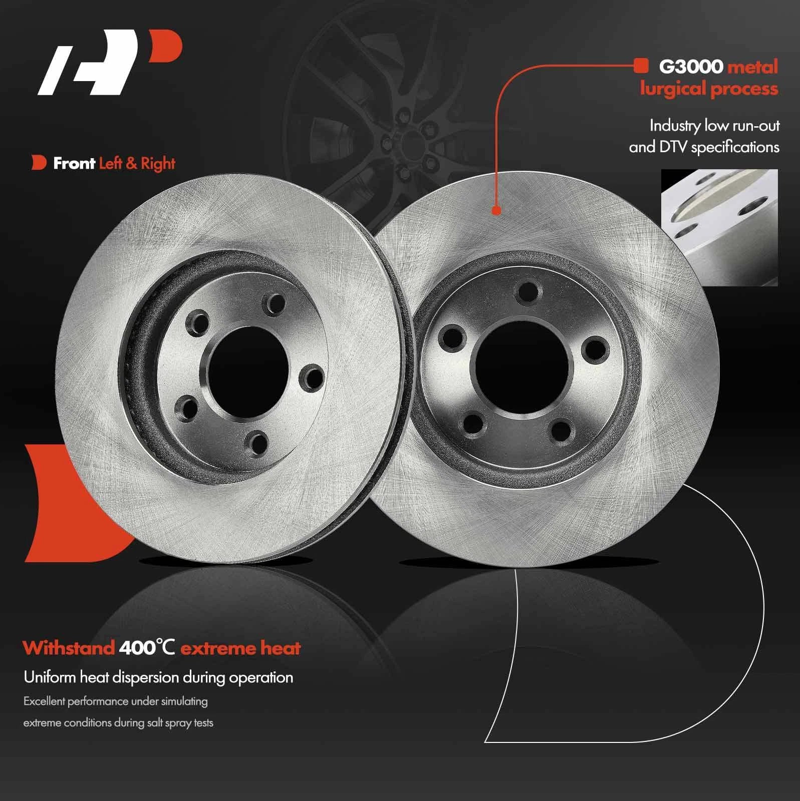 Front Disc Brake Rotors for Ford Mustang (2005-2010)