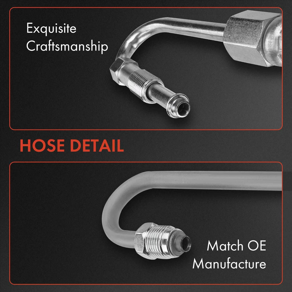 2X Power Steering Pressure & Return Line Hose for Jeep Wrangler (1991–1995)
