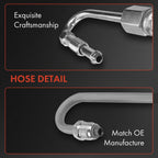 2X Power Steering Pressure & Return Line Hose for Jeep Wrangler (1991–1995)