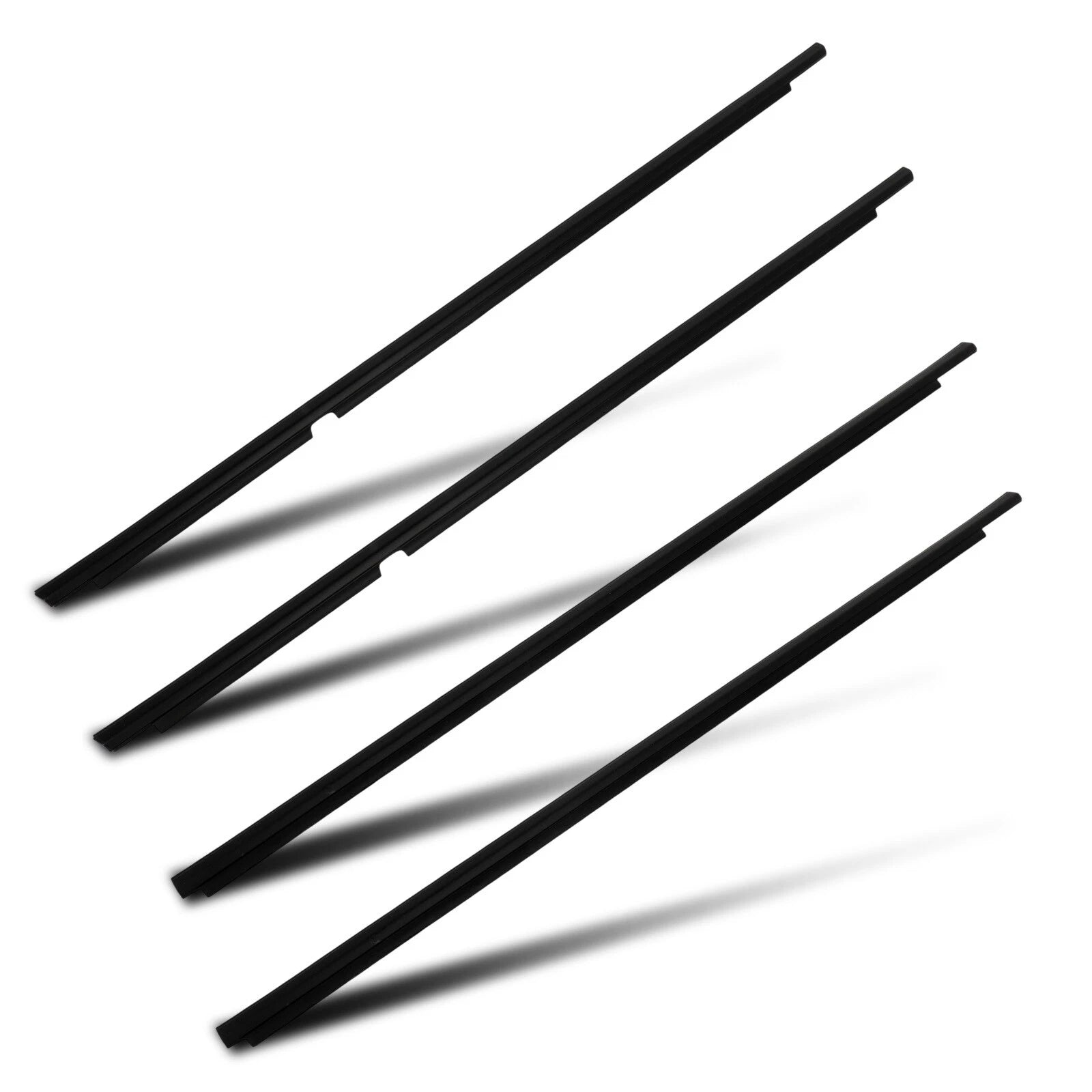 Set of 4 Door Weatherstrip Seals for Toyota Corolla (2009–2012)