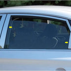 Luxury Chrome Pillar Post Trim with Triangles for 2013–2019 Nissan Sentra