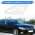 1 Pcs Headlight Lens Cover for Lexus LS460/LS600 (2010–2012) PC Clear