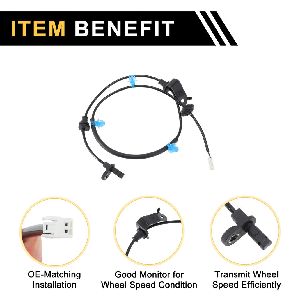ABS Wheel Speed Sensor No. 57470TF0013 for Honda Fit (2009–2013) Rear Right