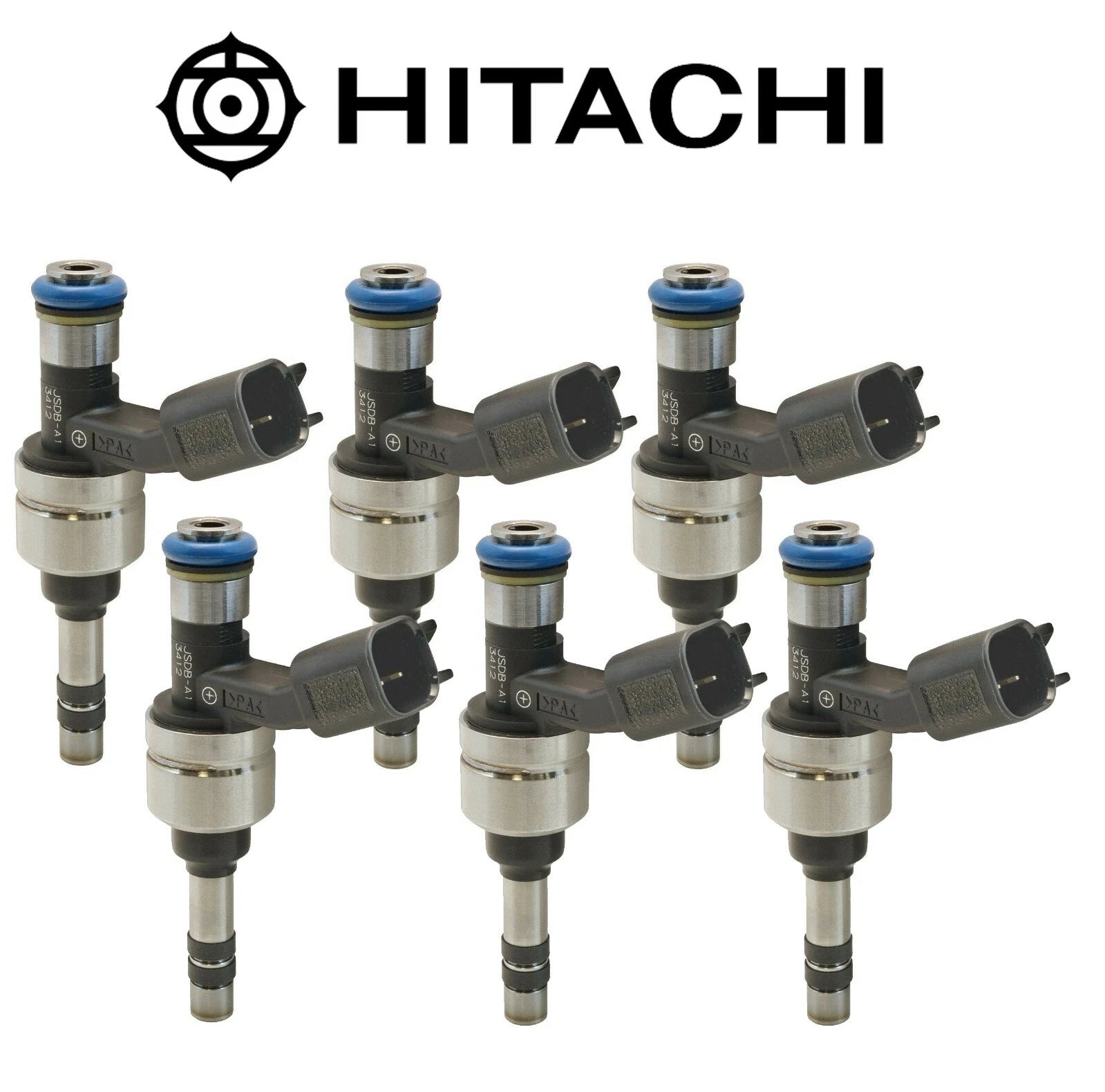 Set of 6 Fuel Injectors for Cadillac SRX, Chevy Equinox, GMC (2004–2017)