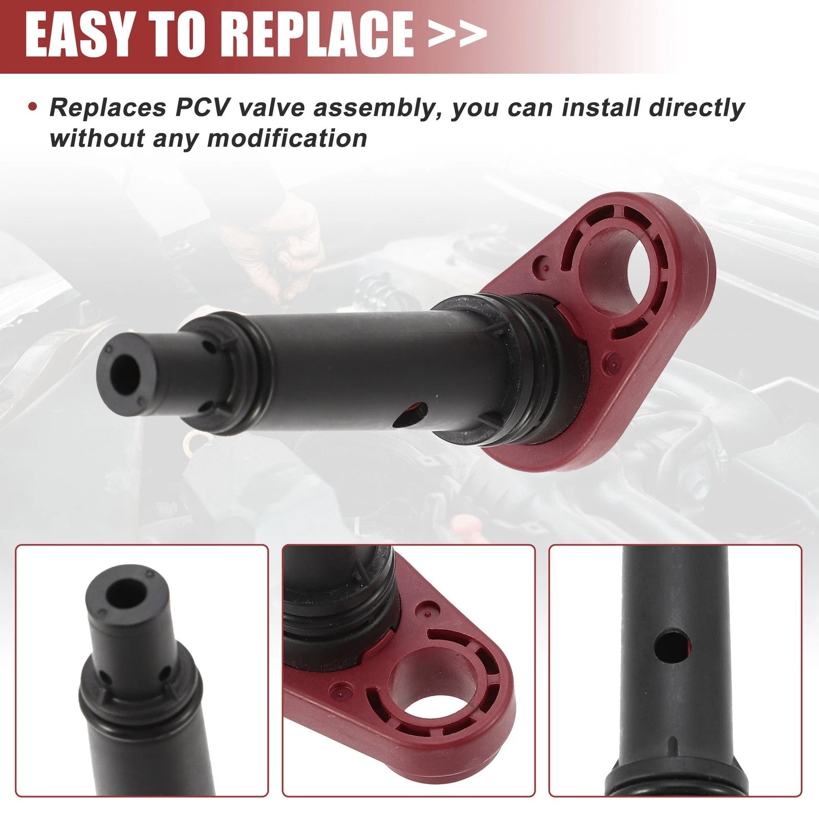 PCV Valve Assembly for Honda Accord Civic CR-V Acura ILX TLX (2013–2020) 17130-5A2-A01