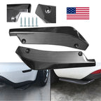 2X Rear Bumper Lip Diffuser Splitter for Universal Fit (Carbon Fiber)