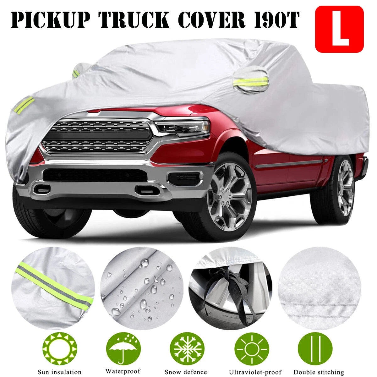 Waterproof Car Cover for GMC Sierra 1500 Crew Cab 5.8FT (2014–2023)