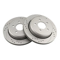 2x Rear Drilled Slotted Vented Rotors for Mercury Grand Marquis (2003–2011)