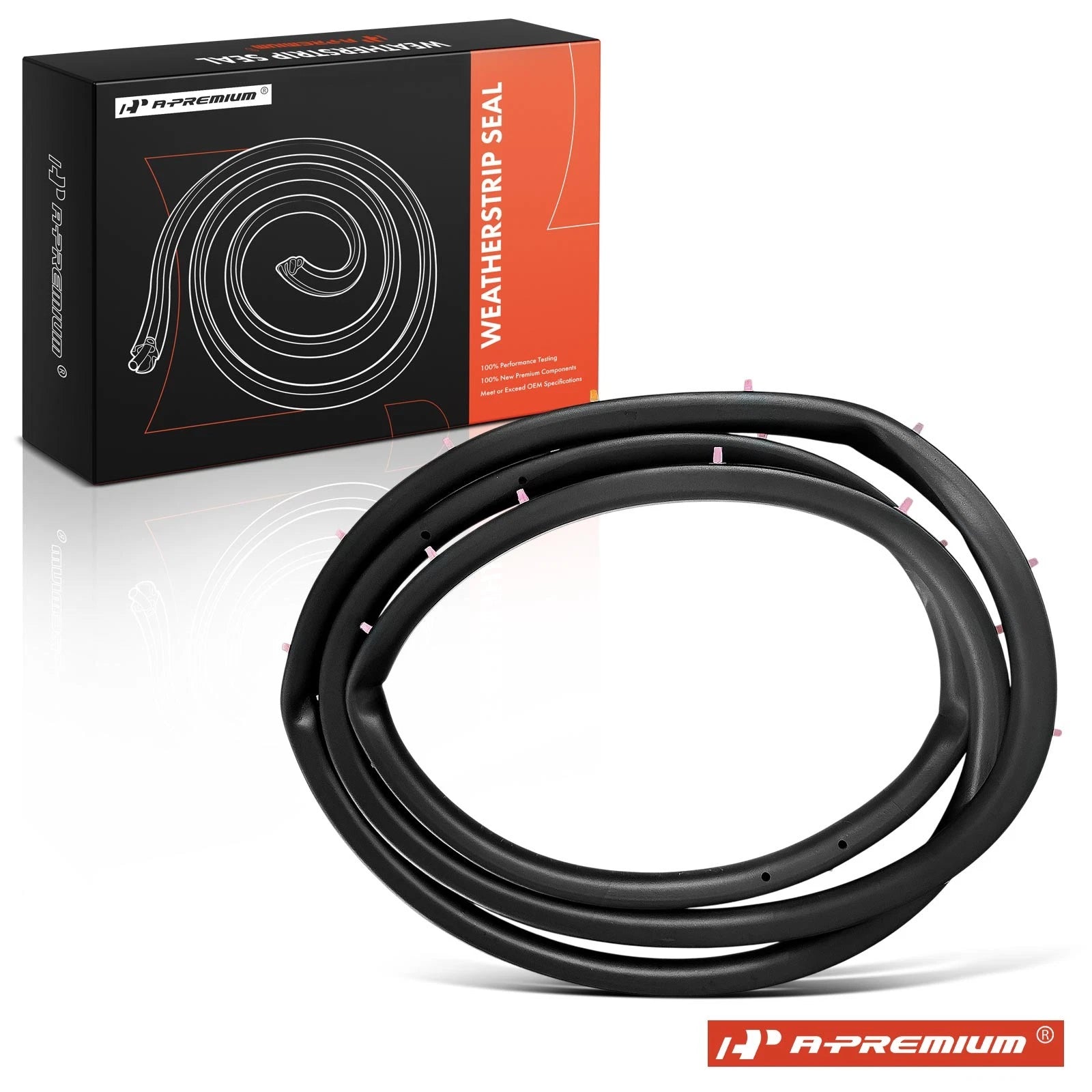 Front Driver Door Weatherstrip Seal with Clips for Ford Fusion (2013–2020)