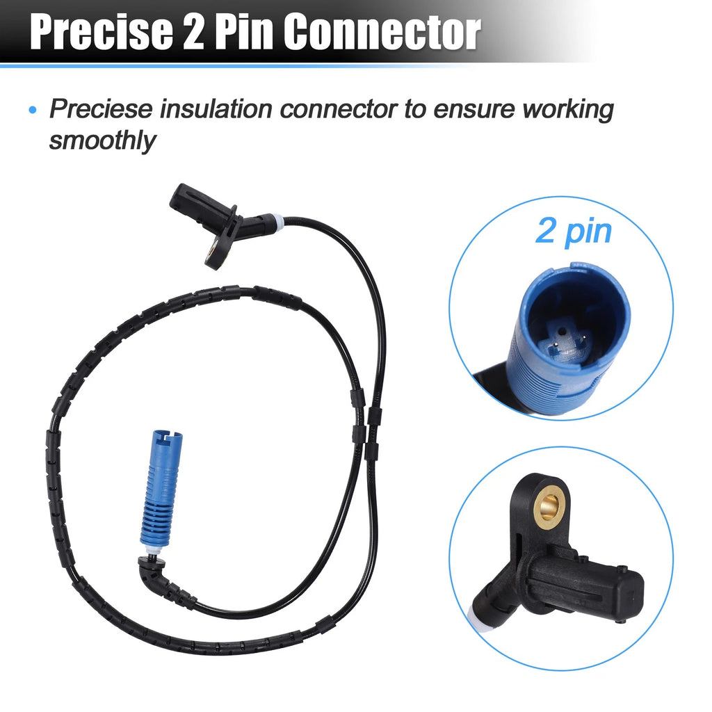 ABS Wheel Speed Sensor Set of 2 for BMW 330Ci (2001–2006)