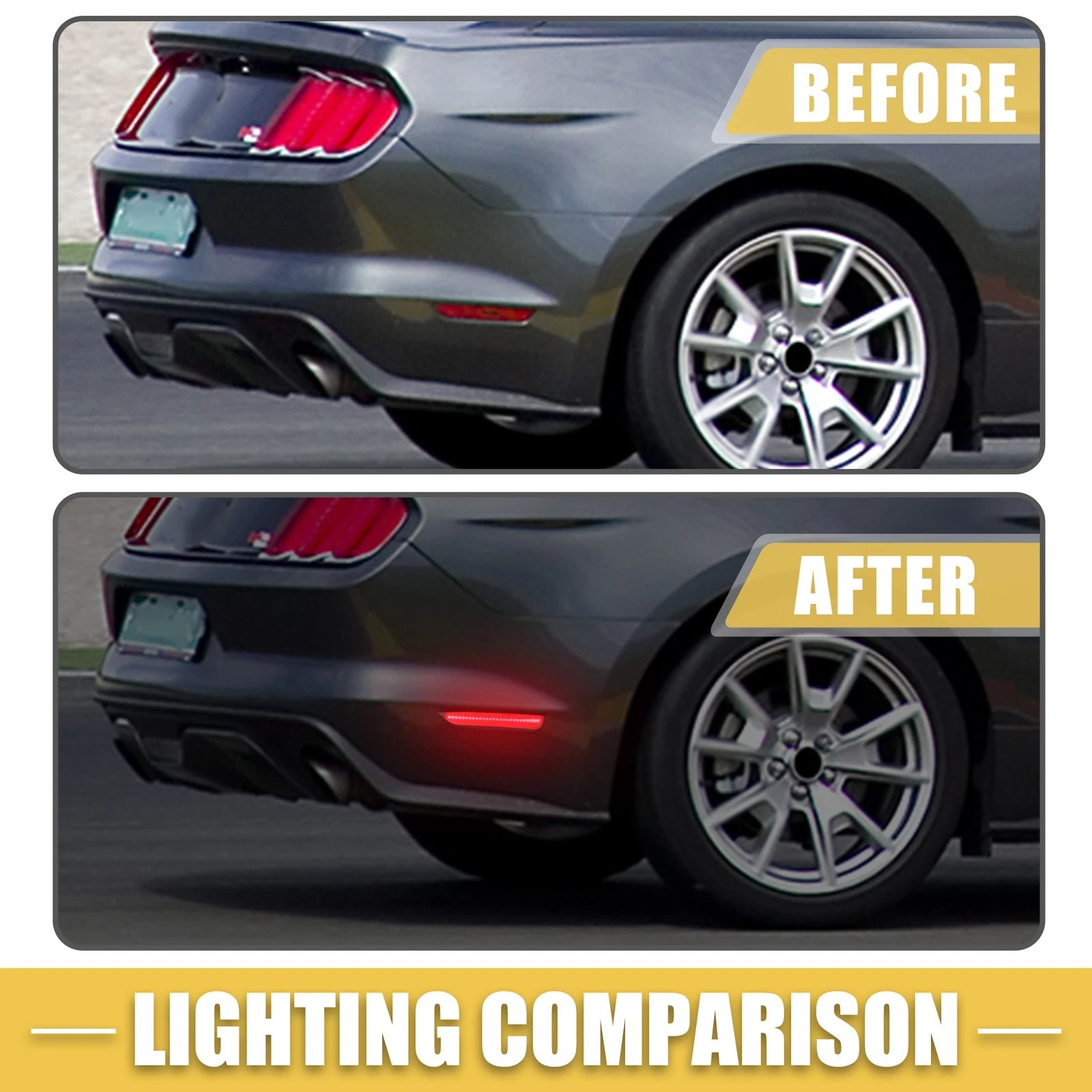 2X Rear LED Side Marker Light AR3Z-15A201-A for Ford 