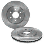 2 Front Disc Brake Rotors + Pads Set Navara D40 Ute 2wd 4x4 2005-12 16" Wheels