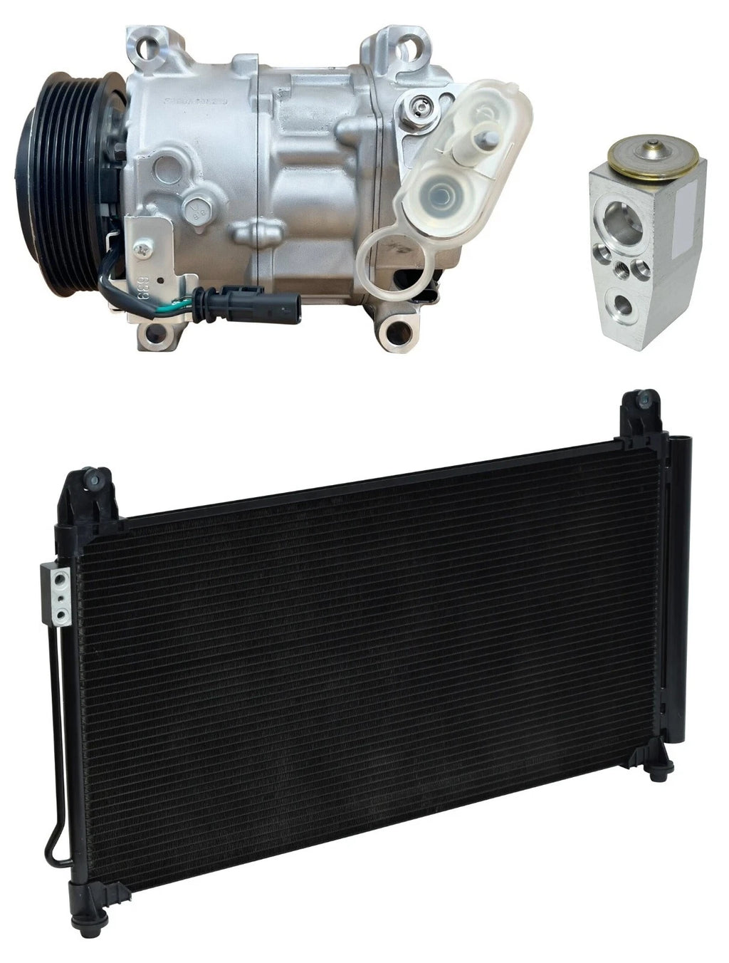 AC Compressor Kit W/ Condenser for Chevrolet Silverado 2500 HD (2015–2019)