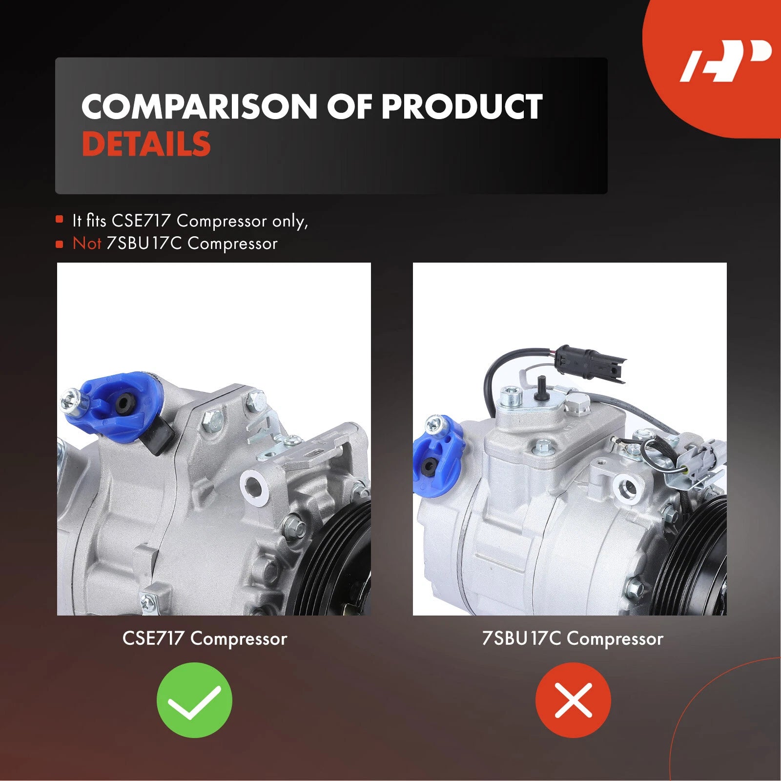 A/C Compressor with Clutch for BMW X5 (2007-2013)