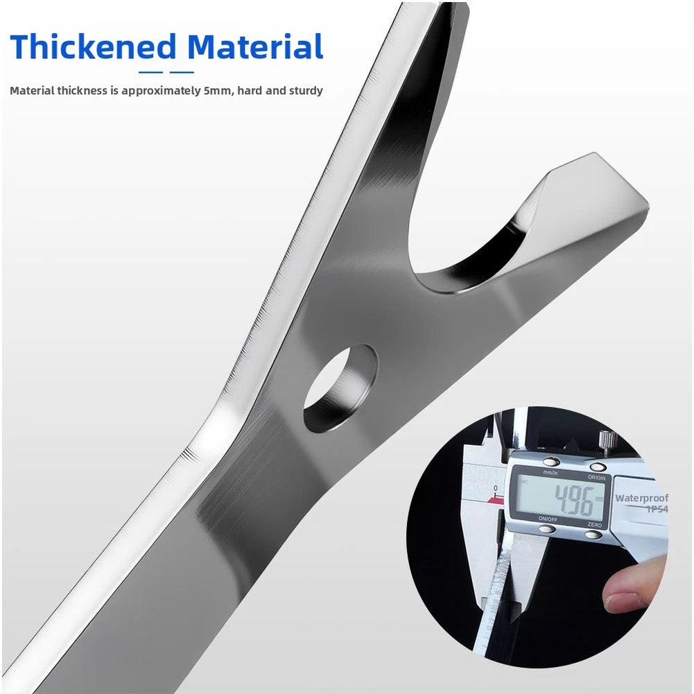 Steel Headset Cup Remover Tool for Bike Fork Service (15.8 x 6.9 x 0.5 cm)