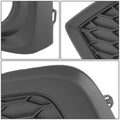 Fog Light Bezel for Honda Civic (2017–2018) - Driver Left, Smooth Black
