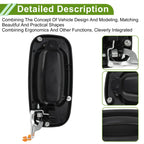 Black Rear Left Exterior Door Handle for Chevrolet GMC Silverado Models
