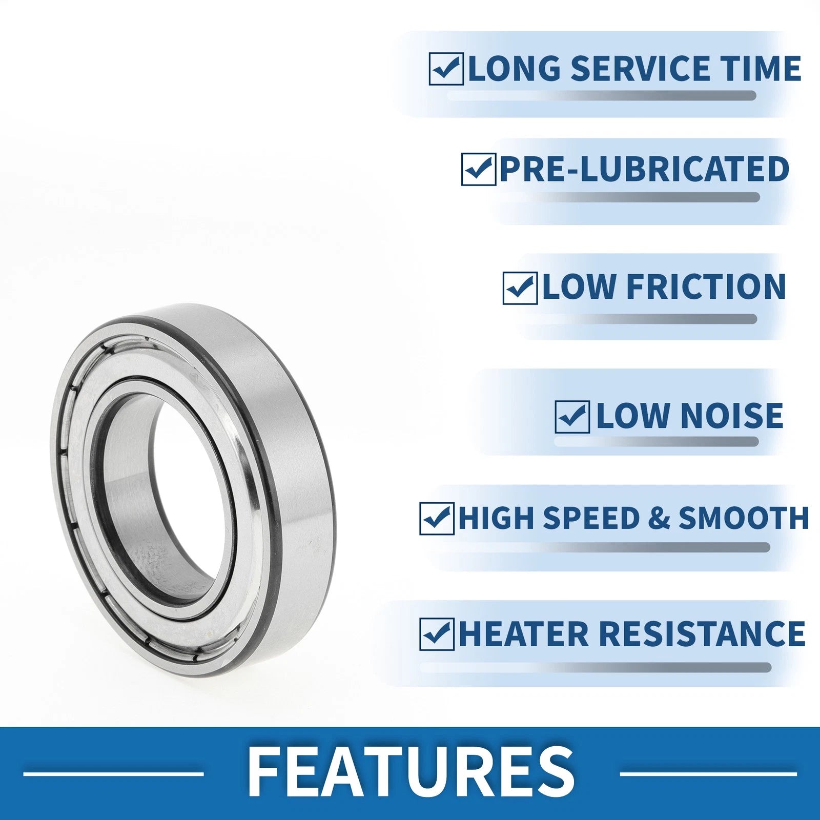 6007ZZ Deep Groove Ball Bearing for Scooter Skateboard Wheel (P4)