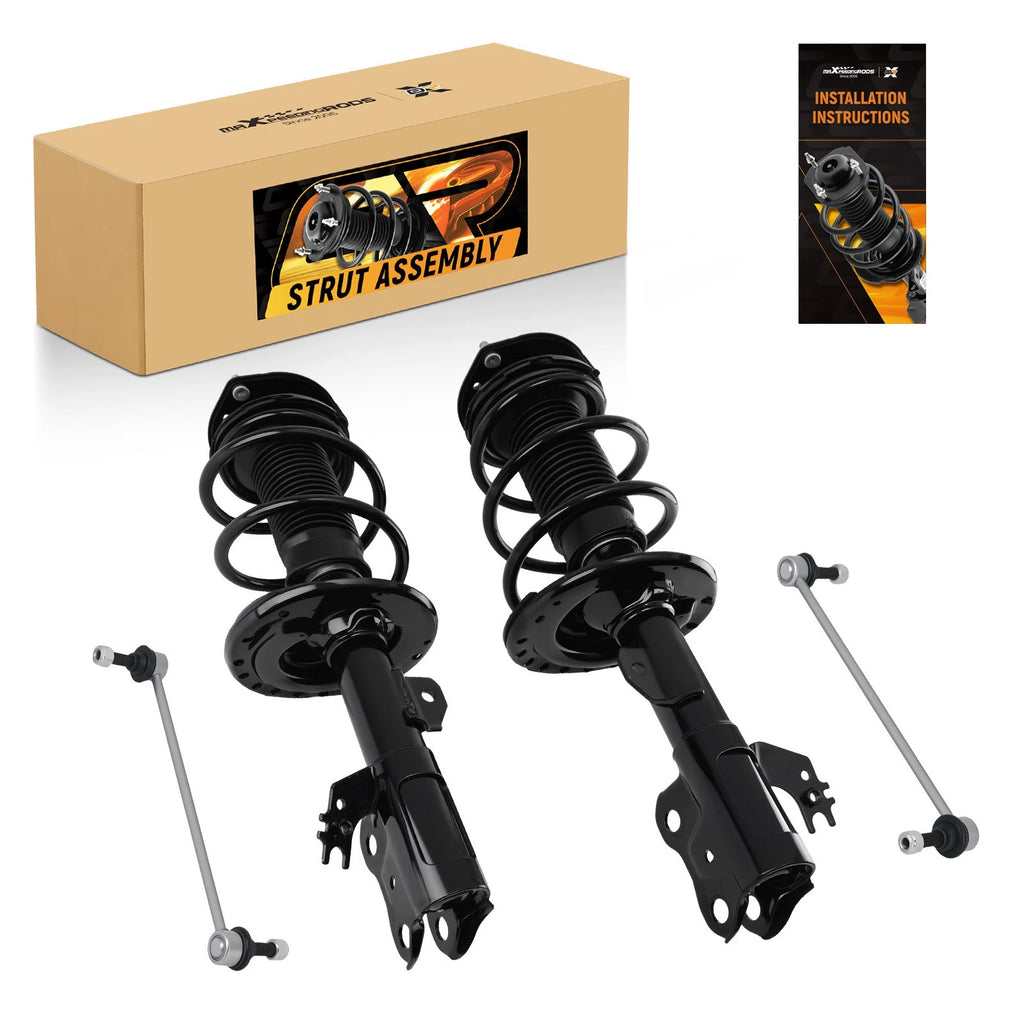 Front Struts Coil Springs Assembly Sway Bars for 2012 - 2017 Toyota Camry 2.5L