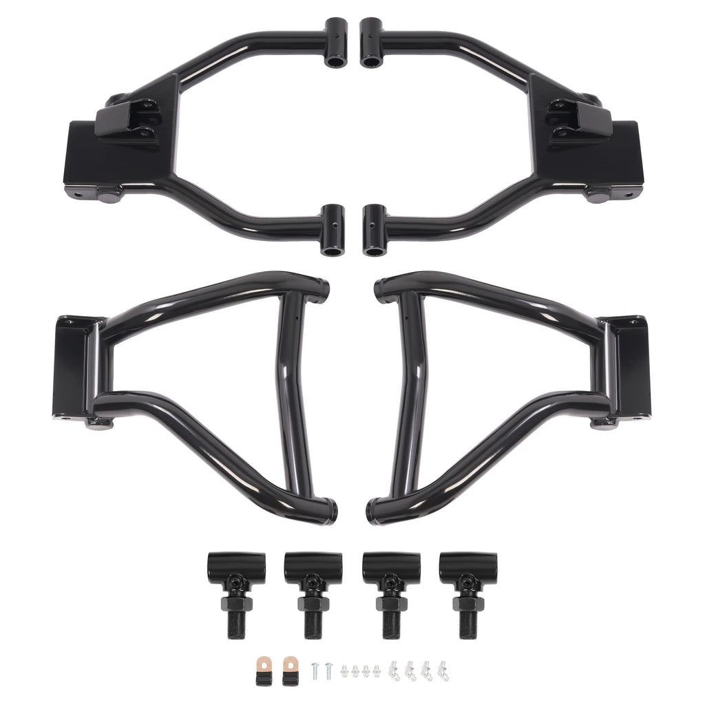 4PCS Black Screw-On Control A Arm for Polaris Ranger XP 800/900 Diesel (2010–2014)