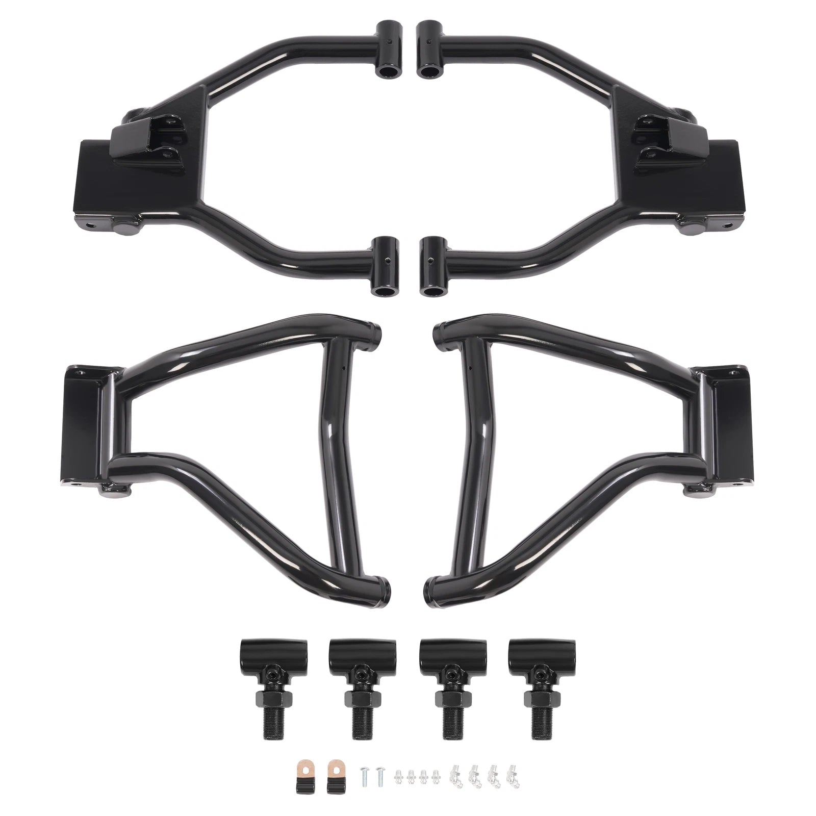 4PCS Black Screw-On Control A Arm for Polaris Ranger XP 800/900 Diesel (2010–2014)