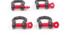 Set of 4 Heavy Duty D Ring Shackles with 3/4" Pin (28660lbs Break Strength)
