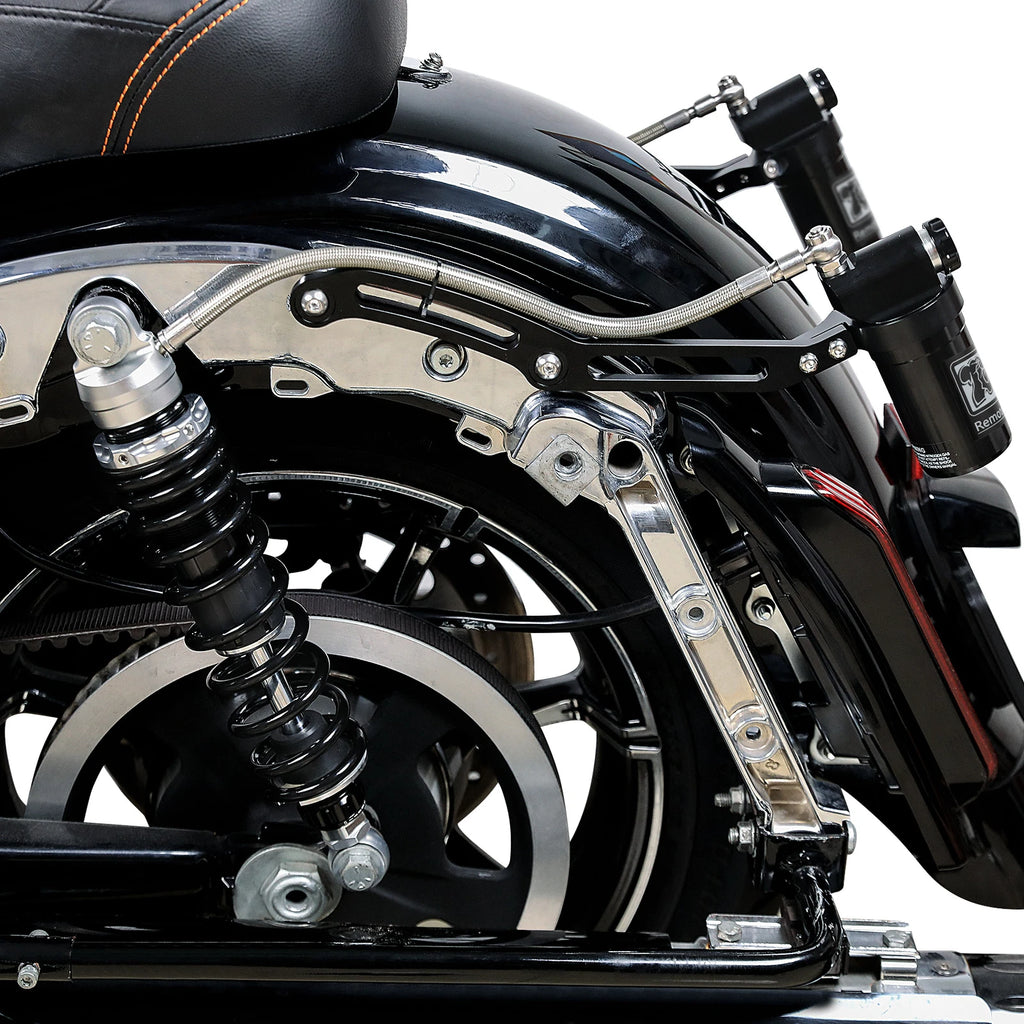 Remote Reservoir Rear Suspension Shocks for Harley Street Road Glide (2014–2024)