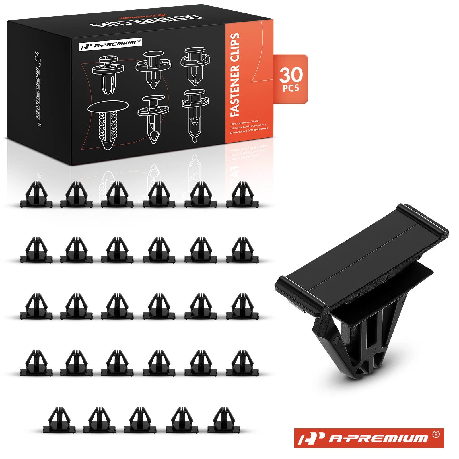 30Pcs 15mm Nylon Front Bumper Clips for Jeep Patriot (2007–2017)