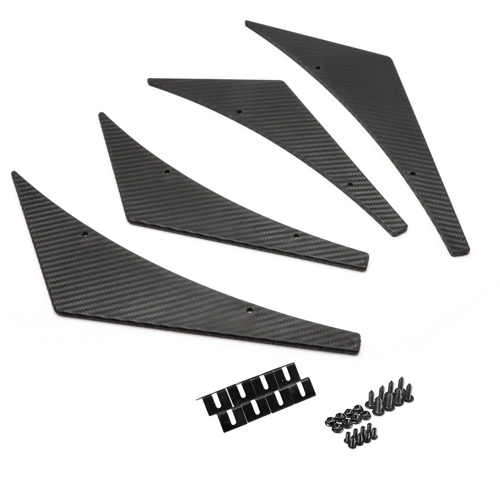 Carbon Fiber Fins Canards Splitter Diffuser Spoiler Lip for Ford Mustang (2010-2014)