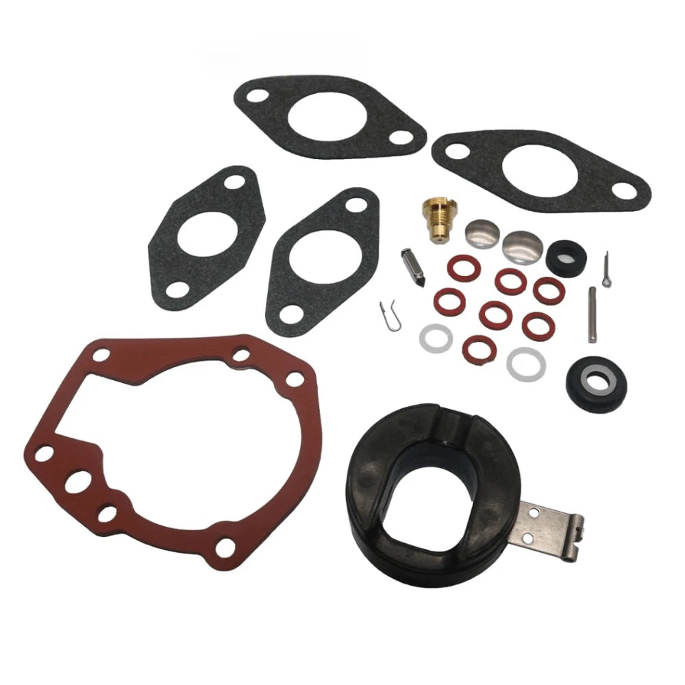 Carburetor Kit w/ Float for Johnson Evinrude 5hp 5.5hp 6hp 7.5hp 10hp 15hp 18hp (N/A)