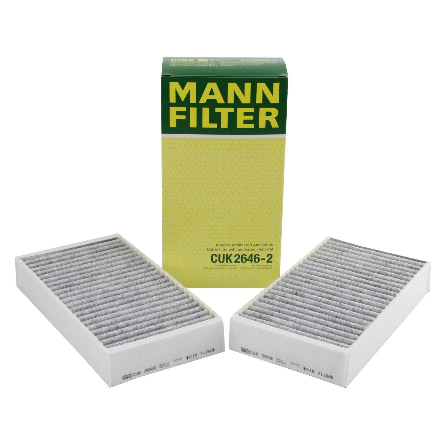 Set of 2 Cabin Air Filters for Mercedes W164 X164 W251 GL320 GL350 GL450