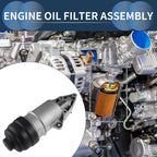 Engine Oil Filter Base Housing Assembly for Audi A4 A5 A6 Q5 Q7 S4 (2008–2020) No. 06E115405K