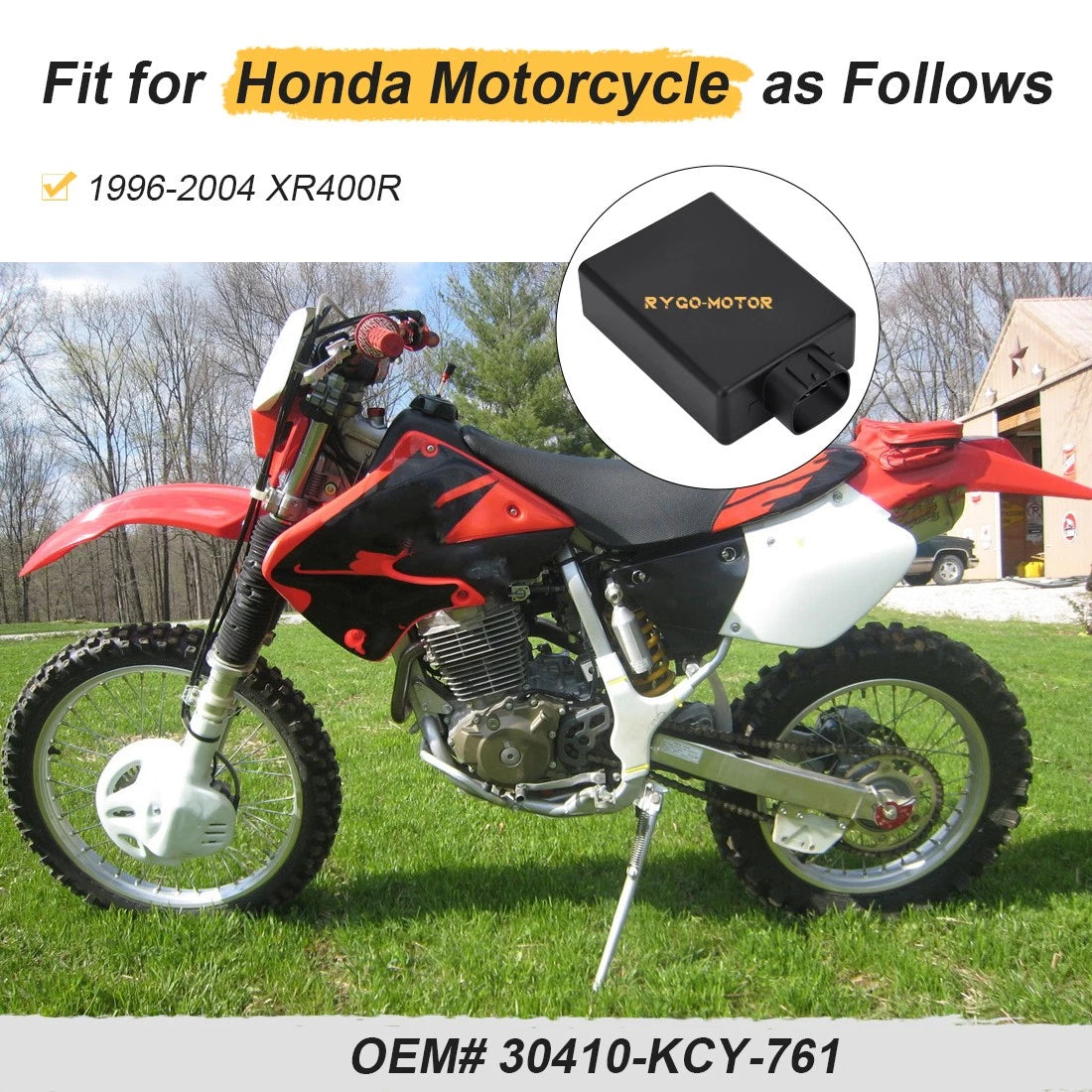 CDI Ignitor Assy 30410-KCY-761 for Honda XR400R (1996–2004)
