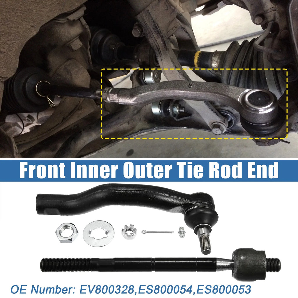 Set of 6 Front Inner Outer Tie Rod End Links EV800328 ES800054 ES800053 for Toyota