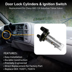 Ignition Switch & Door Lock Cylinders for Chevy GMC C/K Suburban (1973-1991)