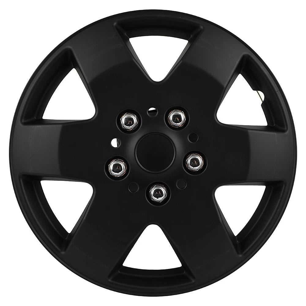 Set of 4 Black Wheel Covers for R15 Tire & Rim (Fits )