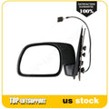 Driver Side Black Power Heated Exterior Mirror for Ford F-250 (1999–2007)