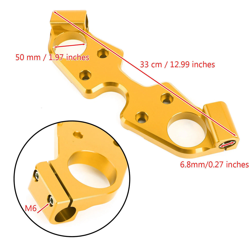 Lowering Triple Tree Front Upper Top Clamp for Suzuki GSXR1300 Hayabusa (1999–2023)
