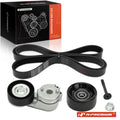 3X Serpentine Belt Drive Component Kit for Jeep Wrangler TJ (2000–2006)