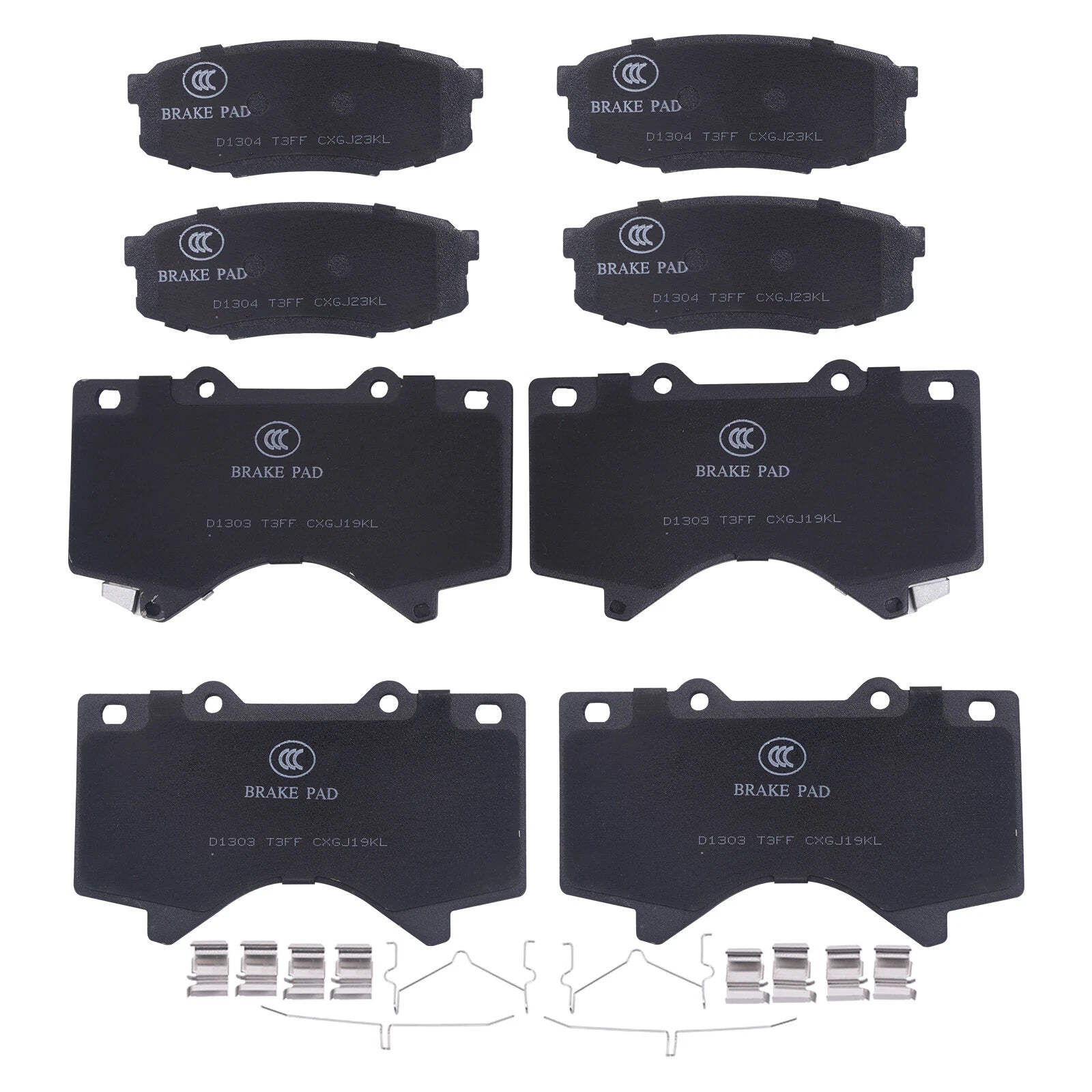 Ceramic Brake Pads for Toyota Tundra Sequoia Land Cruiser Lexus LX570 (2007–2021)