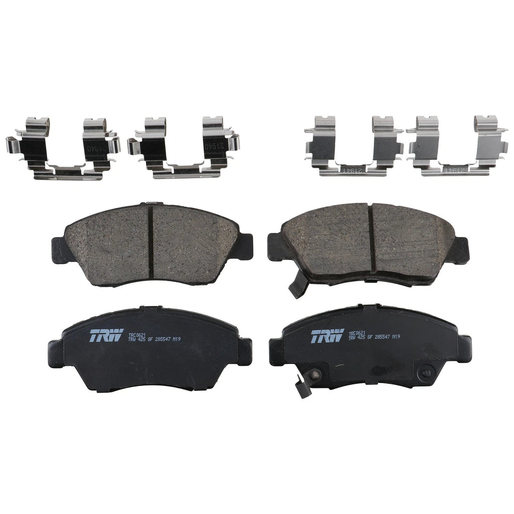 Set of 4 Front Disc Brake Pads for Honda Fit (2007–2008) Ceramic