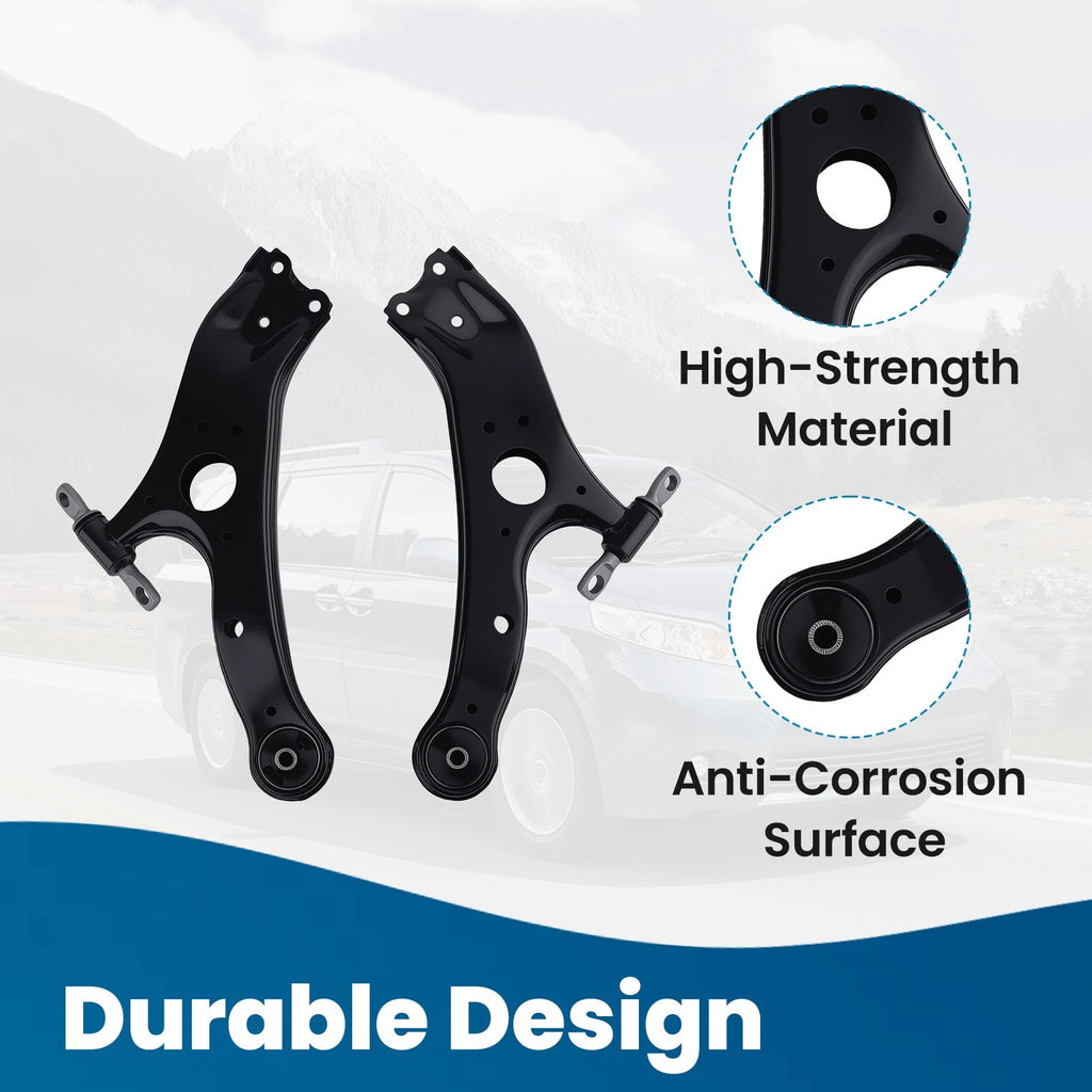 Front Control Arm Ball Joints Sway Bars Tie Rods Kit for Toyota Sienna (2011–2020)