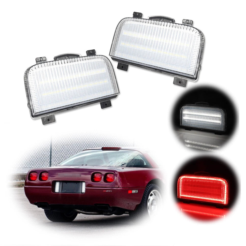 Clear Tailgate Reverse Backup Lights for Corvette C4 (1991–1996)