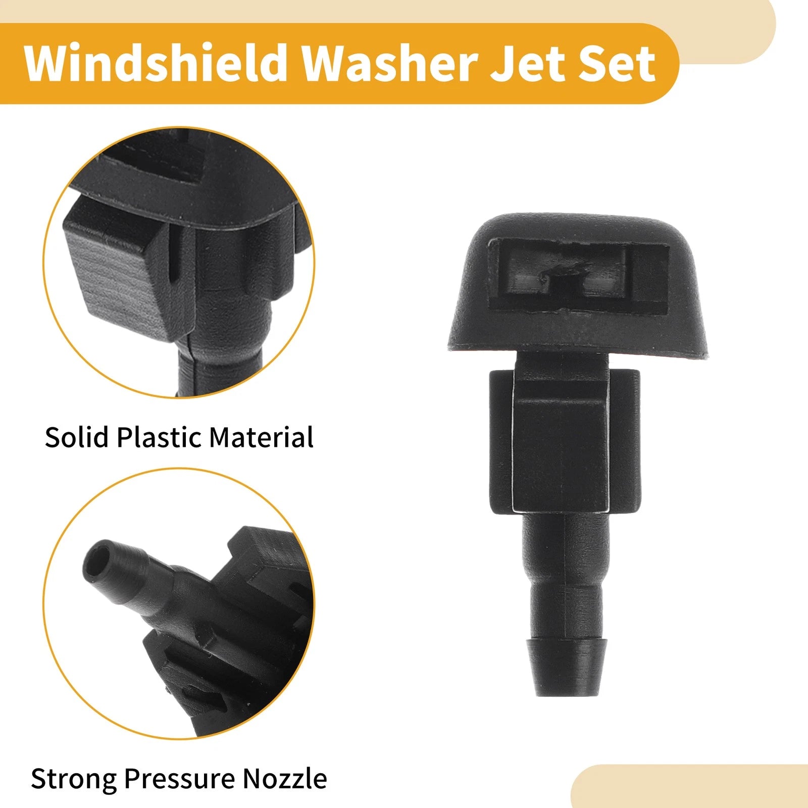 Windshield Washer Nozzle Kit 2X for Mazda 6 (2014–2017) No.KD4567510
