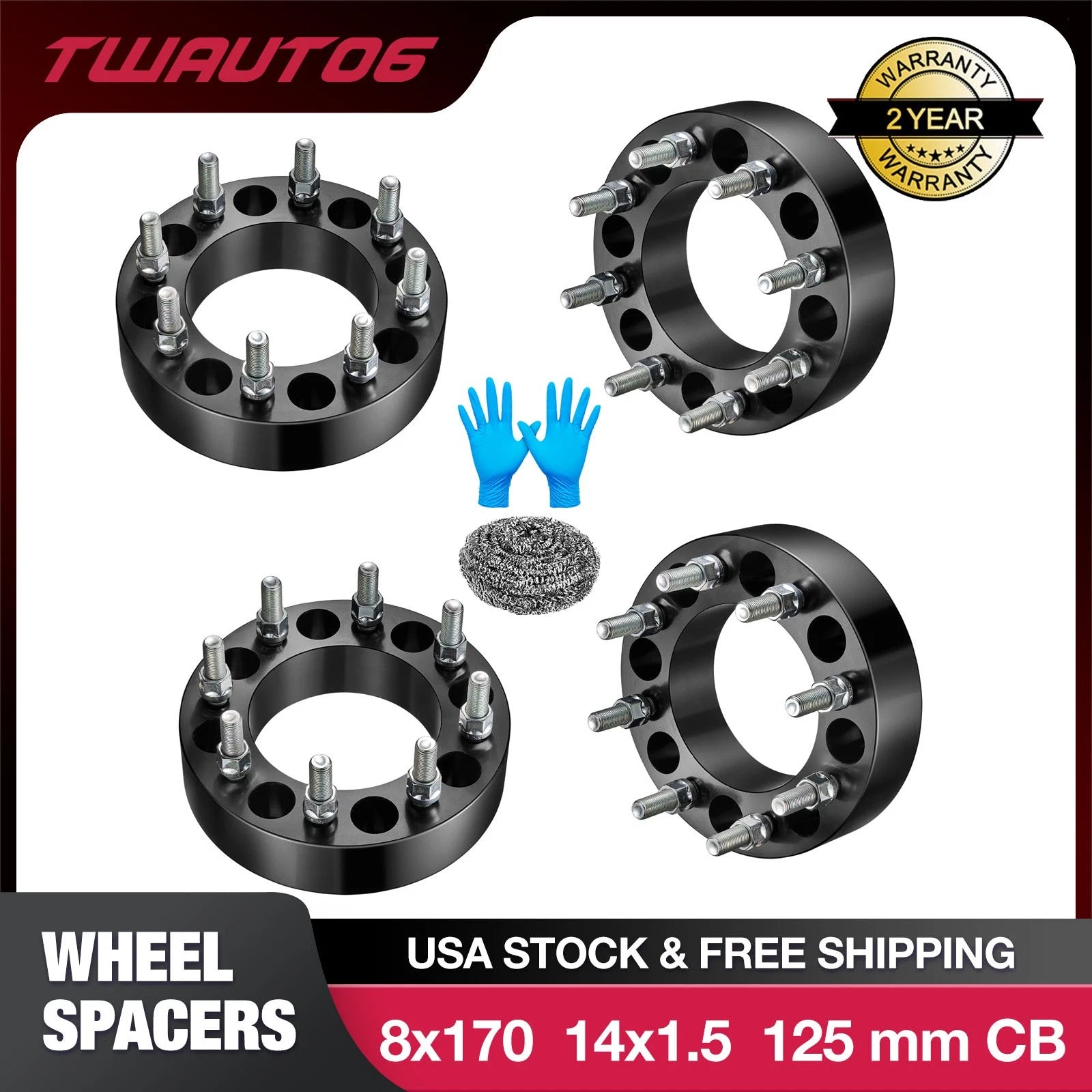 2-Inch Wheel Spacers for Ford F-250 F-350 Super Duty (2003–2025)