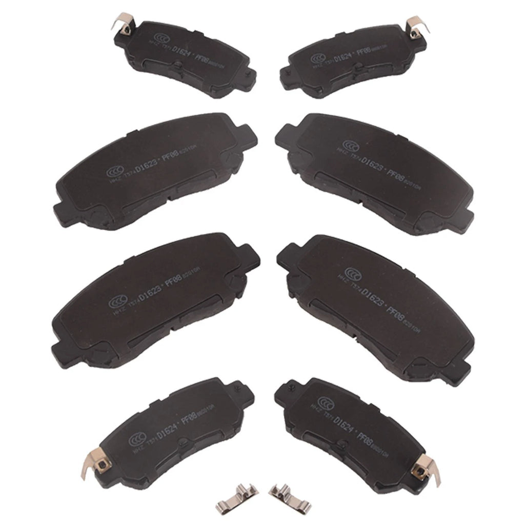 Set of 8 Ceramic Disc Brake Pads for Mazda CX-5 (2016–2022)